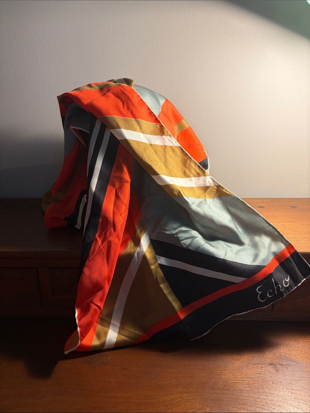 Mid century Echo Silk scarf